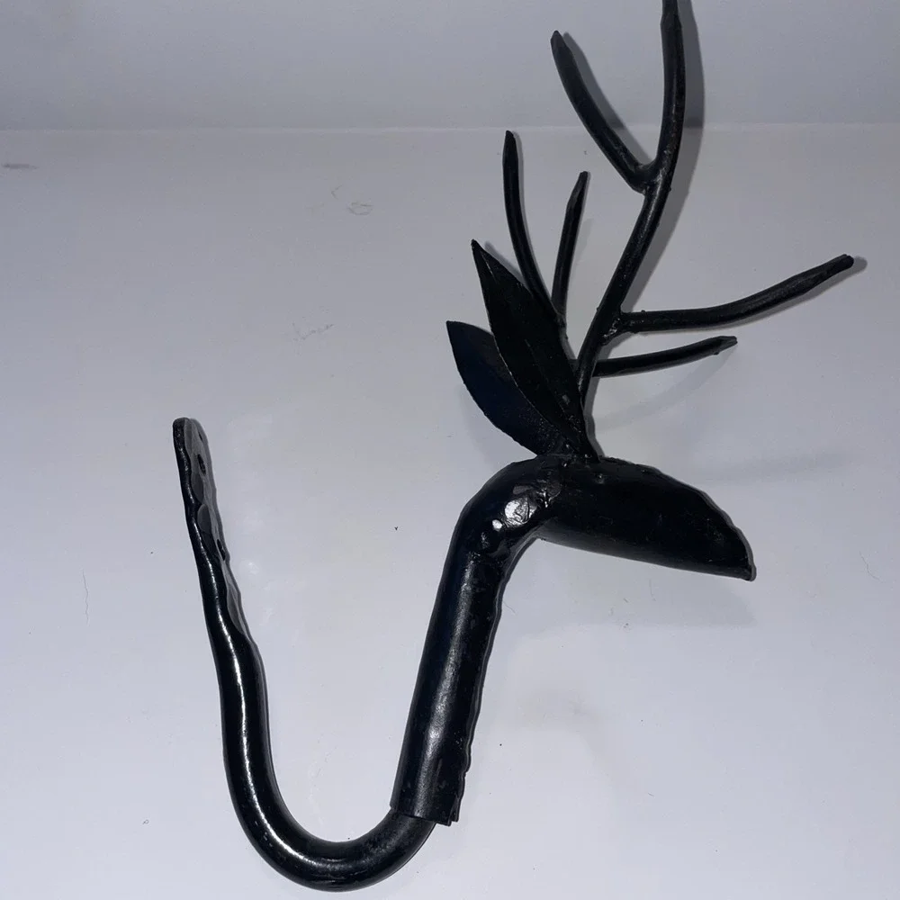 Vintage Metal Deer Rustic Wall Hanger 10